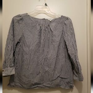 Striped Black and White Women's Top